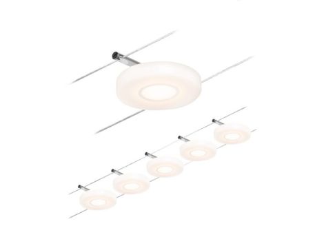 System linkowy zest DiscLED 5x4,5W Chrom-mat/Chrom 12V DC 60VA twszt 3000K - 2