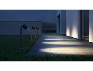 Oprawa ogrodowa bez czujnika ruchu SPOT WAY 6,7W 512lm 3000K IP44  IK03 230V antracyt / aluminium - image 2