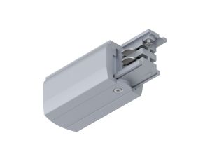 Końcówka zasilająca do systemu ProRail3 PRAWE 230V srebrny / metal / tworzywo sztuczne