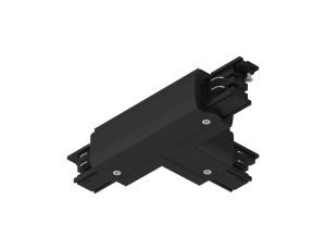 Łącznik do systemu ProRail3 T lewy 230V czarny / metal / tworzywo sztuczne