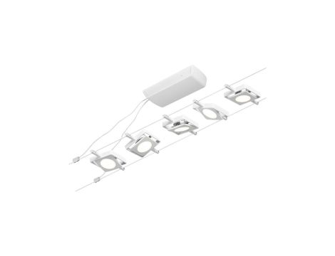 System linkowy zest MacLED 5x4,5W Biały-mat/Chrom 12V DC 60VA twszt 3000K