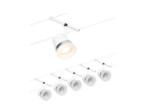 System linkowy DC zest Cone max5x10W Biały mat/Chrom GU5,3 12V DC 60VA twszt/met