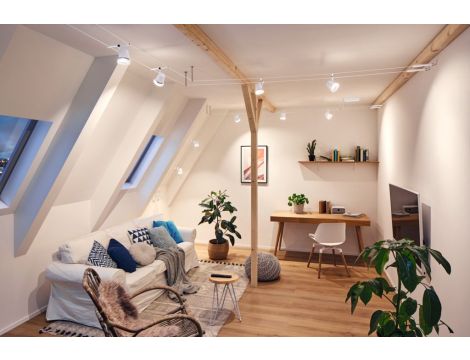 System linkowy DC zest Cone max5x10W Biały mat/Chrom GU5,3 12V DC 60VA twszt/met - 5