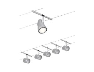 System linkowy DC zest Cup max5x10W Chrom mat/Chrom GU5,3 12V DC 60VA twszt/met