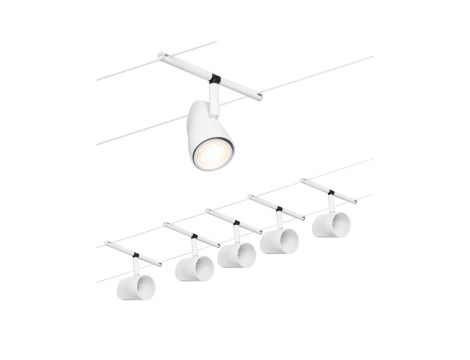 System linkowy DC zest Cup max5x10W Biały mat/Chrom GU5,3 12V DC 60VA twszt/met