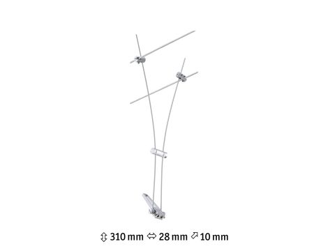 System linkowy Spot Comet max1x50W Chrom mat GU5,3 12V metal - 4