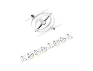 System linkowy DC zest Cardan max.8x7W GU5,3 Bi-mt /Chrom 230V/12V DC 60VA metal