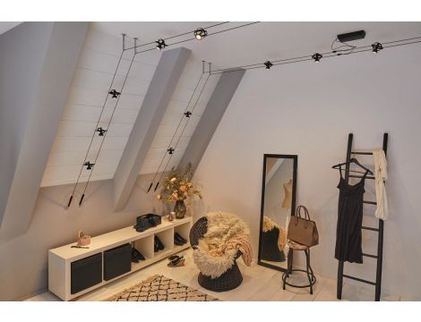 System linkowy DC zest Cardan max.8x7W GU5,3 Cz-mt /Chrom 230V/12V DC 60VA metal - 5