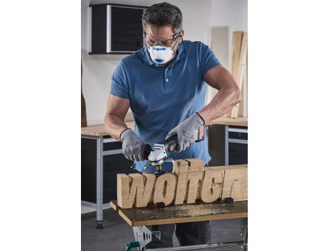 Dysk szlifierski i krążki ścierne fi50 mm do szlif. kąt. w zestawie, 4 cz. Wolfcraft - 5