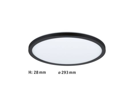 Plafoniera ATRIA SHINE LED Backlight 16W 1600lm okrągła 293mm 4000K 230V czarny matowy / tworzywo sztuczne - 6