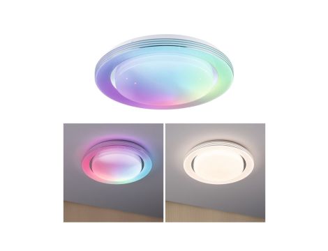 Panel Rainbow Dynamic 22W RGB Zmienna Biel Biały/chrom