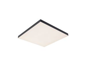 Plafoniera VELORA LED RGBW DIM Rainbow 19W 16900lm + pilot 450x450mm 3000-6500K 230V czarny / metal - image 2