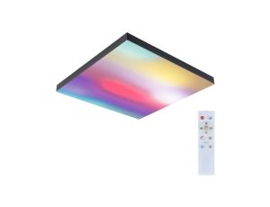 Plafoniera VELORA LED RGBW DIM Rainbow 19W 16900lm + pilot 450x450mm 3000-6500K 230V czarny / metal