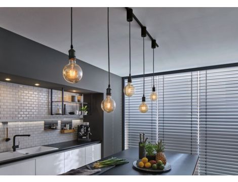 Adapter uniwersalny do szynoprzewodu URail max. 100W 230V czarny matowy/ metal - 3