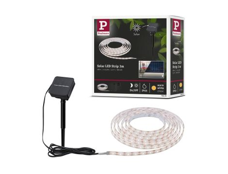 Taśma ogrodowa LED solar 2700K + czujnik zmierzchu 3m IP44 czarny / tworzywo sztuczne - 11