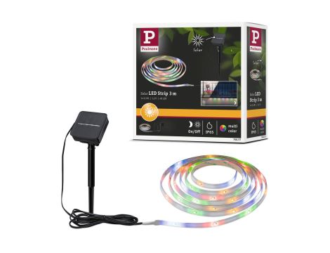 Taśma LED solar RGB + czujnik zmierzchu 3m IP44 czarny / tworzywo sztuczne - 9