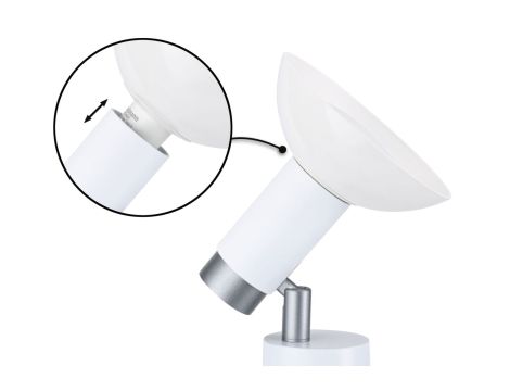 Lampa stołowa RUNA GU10 max.1x20W 230V biały / szary / metal - 4