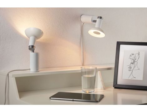 Lampa stołowa RUNA GU10 max.1x20W 230V biały / szary / metal - 5