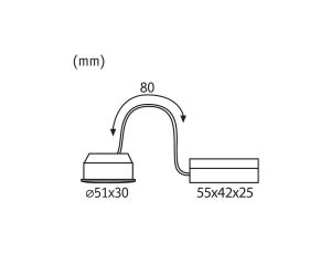 Źródło światła NOVA COIN LED 3-STEP DIM 6W 530lm 50mm 4000K 230V satyna / tworzywo sztuczne - image 2