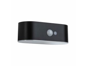 Oprawa elewacyjna ADYA LED solar 3000K 200lm z czujnikiem ruchu + zmierzchu IP44 czarny - image 2