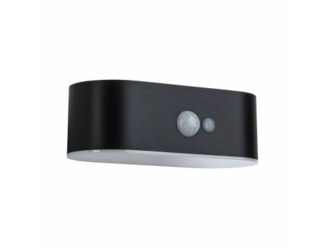 Oprawa elewacyjna ADYA LED solar 3000K 200lm z czujnikiem ruchu + zmierzchu IP44 czarny - 2