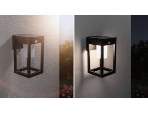 Oprawa elewacyjna MARISOL LED solar 3000K 350lm z czujnikiem ruchu + zmierzchu IP44 czarny - image 2