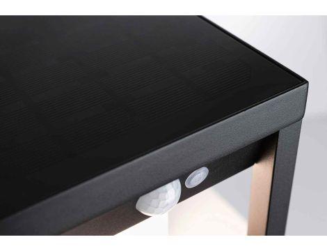 Oprawa elewacyjna MARISOL LED solar 3000K 350lm z czujnikiem ruchu + zmierzchu IP44 czarny - 4