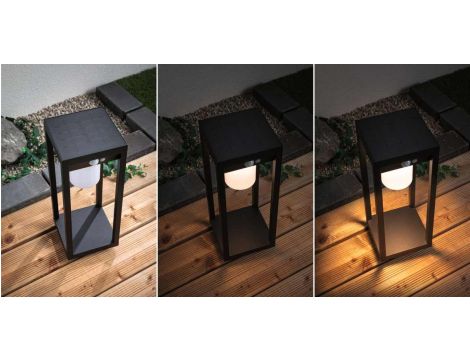 Oprawa ogrodowa MARISOL LED solar PIR 3000K 350lm IP44 czarny - 4