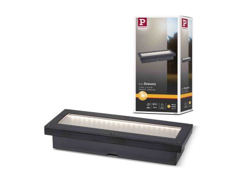 Oprawa wpuszczana DOMENIC LED solar 8lm 20x8cm 3000K IP67 czarny / tworzywo sztuczne - 5