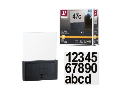 Oprawa elewacyjna NEDA LED numer domu 3000K 27lm + czujnik zmierzchu IP44 antracyt - 11