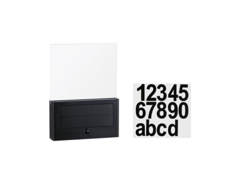 Oprawa elewacyjna NEDA LED numer domu 3000K 27lm + czujnik zmierzchu IP44 antracyt - 8