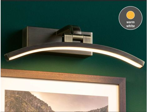 Oprawa ścienna BENTO LED 6W 300lm 300mm 3000K 230V mosiądz antyczny - 4