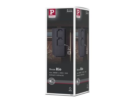 Zewnętrzna kolumna zasilajaca RIO 2GN. 230V IP44 stal szlachetna / antracyt - 4