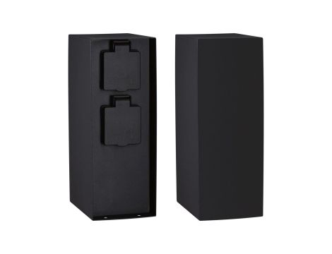 Zewnętrzna kolumna zasilajaca RIO 2GN. 230V IP44 stal szlachetna / antracyt