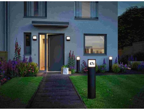 Oprawa elewacyjna PADEA LED 8.5W 550lm 3000K PIR+ zmierzchu IP44 230V antracyt / tworzywo sztuczne - 2