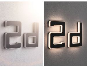 Oprawa elewacyjna SOLAR LED numer domu d 3000K IP44 wymienny akumulator / czarny / tworzywo sztuczne - image 2