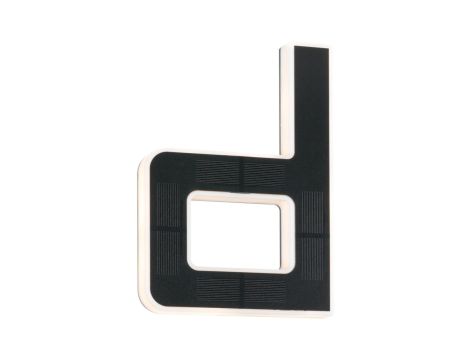 Oprawa elewacyjna SOLAR LED numer domu d 3000K IP44 wymienny akumulator / czarny / tworzywo sztuczne - 3