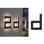 Oprawa elewacyjna SOLAR LED numer domu d 3000K IP44 wymienny akumulator / czarny / tworzywo sztuczne - 2