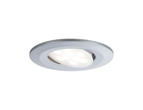 Zestaw opraw do wbudowania CALLA LED 3x5W 400lm okrągła wychylna 3000/4000/6500K IP65 230V chrom matowy - 3