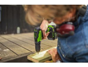 24V wiertarko-wkrętarka Greenworks GD24DD35K2 zestaw ładowarka + aku 2Ah + walizka - image 2