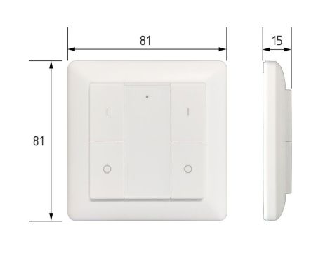 Przełącznikścienny SH Zigbee 3.0 DIM ON/OFF  biały / tworzywo sztuczne - 7