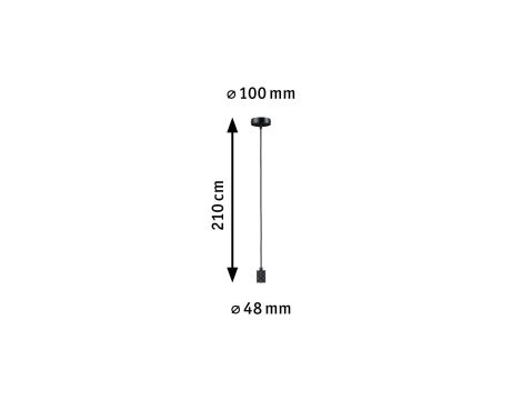 Lampa wisząca TILLA Neordic E27 max. 60W IP20 230V czarny / metal - 6