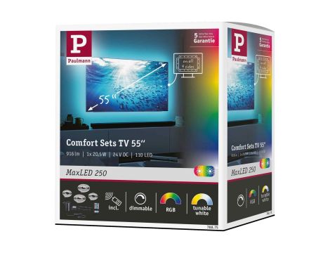 Zestaw taśma LED TV55 cali MaxLED 250 RGBW+ 20,5W 360cm 230/24V - 7
