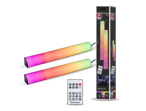 Listwa LED zestaw 2x30cm LIGHTBAR DYNAMIC RGB z pilotem 2x0,6W 230W / 5V DC - 12