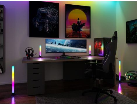 Listwa LED zestaw 2x60cm LIGHTBAR DYNAMIC RGB z pilotem 2x1W 230 / 5V DC - 5