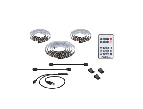 Zestaw taśma LED TV65 cali USB + pilot Dynamic Rainbow RGB 4W 5V czarny - 2