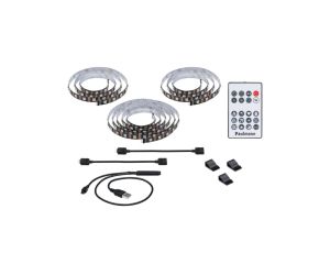 Zestaw taśma LED TV75 cali USB + pilot Dynamic Rainbow RGB 5W 5V czarny - image 2