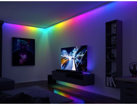 Kompletny zestaw taśma DYNAMIC LED RGB+ 5W 3M IP20 60LED/m 10VA 230V/12V DC biały / tworzywo sztuczne - 4