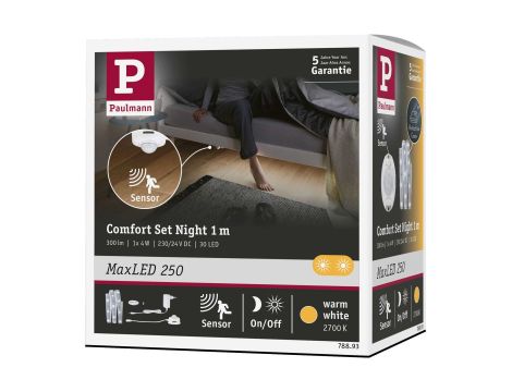 MaxLED 250 Night Comfort zestaw jednostronny 1m 4W 300lm 30LEDs/m 2700K 12VA - 9