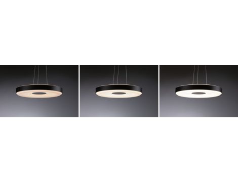 Lampa wisząca PURIC PANE LED 22W 400 mm 3-STEP DIM 230V czarno- szary / metal / tworzywo sztuczne - 3